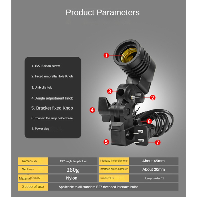 Light Lamp Photo Studio E27 AC - Photography Lighting Studio review and price