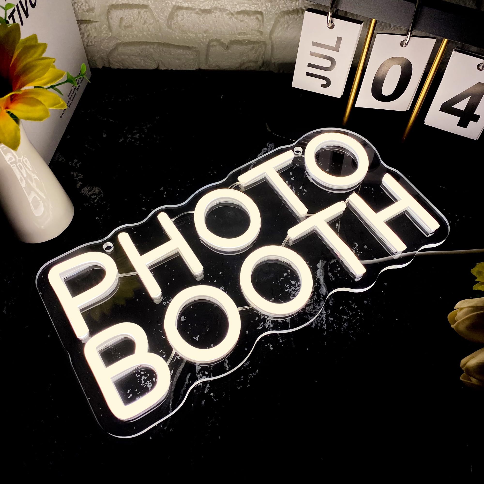 Photo Booth Neon Sign, Dimmabl - Photography Lighting Wedding Reception review and price
