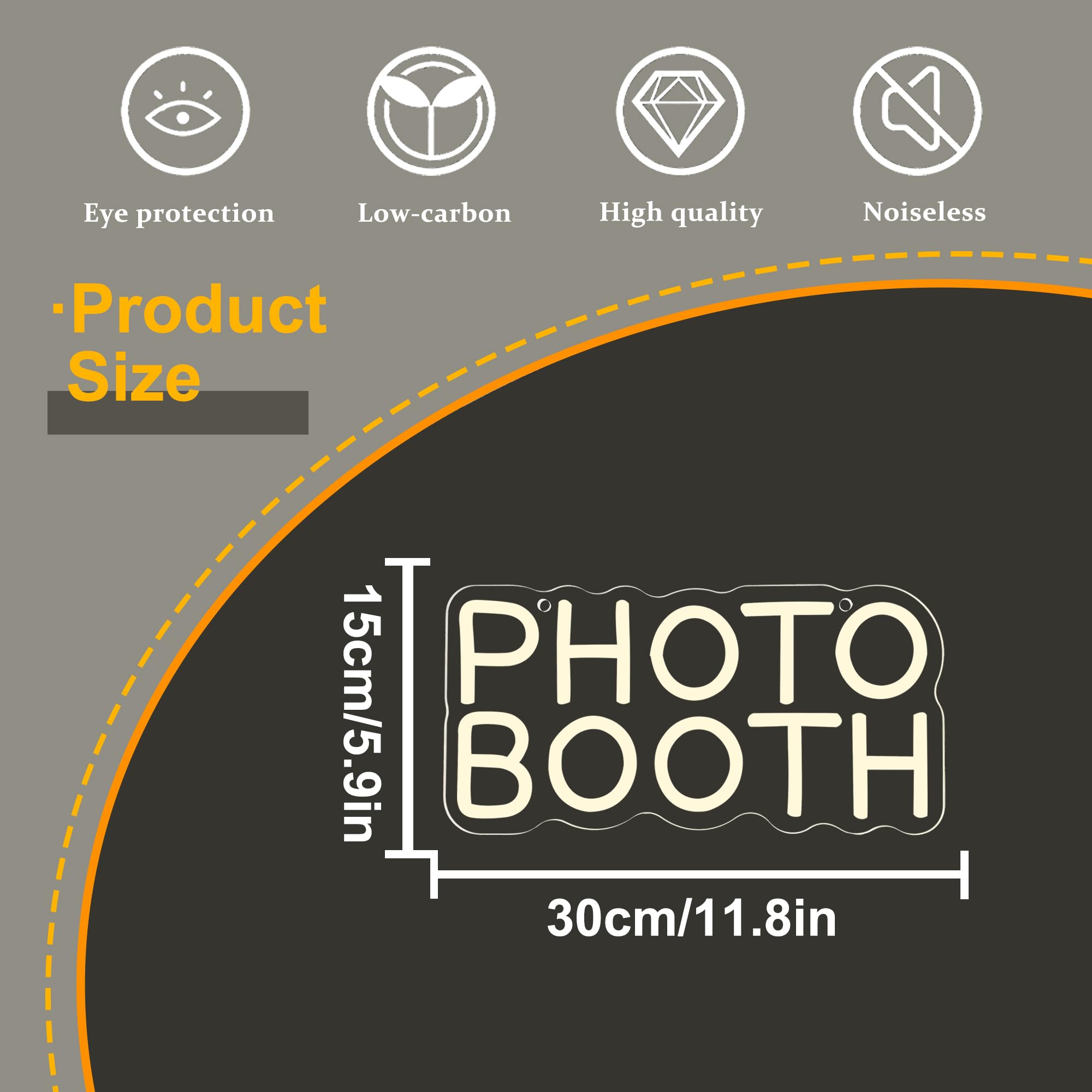 Photo Booth Neon Sign, Dimmabl - Photography Lighting Wedding Reception review and price